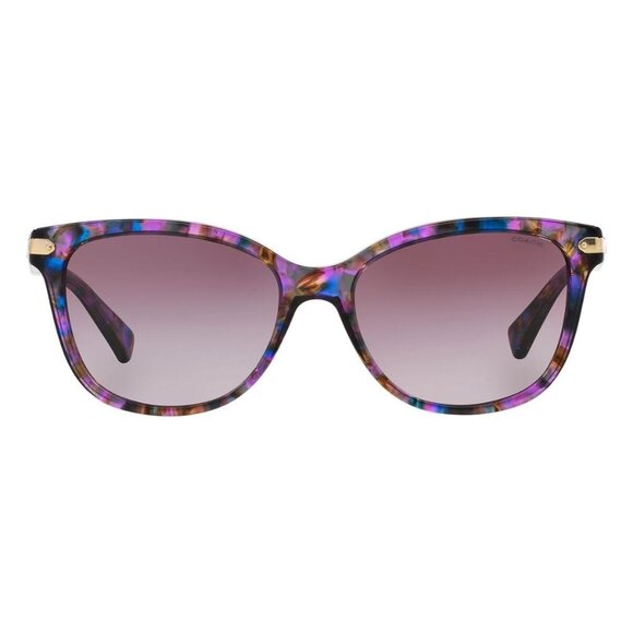 New COACH HC8132 Brown Cat Eye HC8132 52888H Sunglasses Women - Picture 2 of 4
